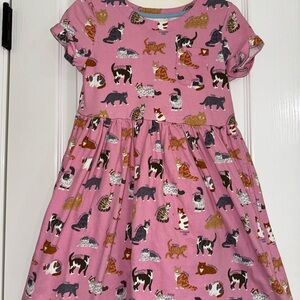 Mini Boden Pink Animal Print Kids Dress